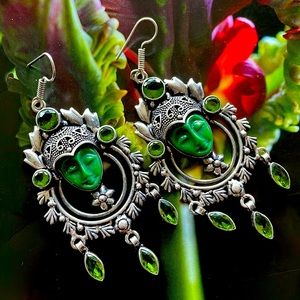 Balinese sterling silver earrings